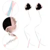 Bandanas 2 szt. Dziewczyny Butterfly Ring Hair Ties dla cienkiej opaski Elastyczne liny po stronie akrylowego dziecka