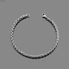 Bracelets de chaîne cubaine Bracelets Bracelet en acier inoxydable Chaîne de quille 3/5 mm pour hommes Femmes Sécrantes gratuites Offre de bijoux Punk240417