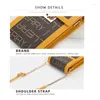 Umhängetaschen Baellerry Marken Lady Messenger Bag Mode Telefon Brieftasche PU Leder Handtasche Gelb gelb