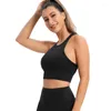 Tenue de yoga femmes respirant nue soft sport softproofroproof fitness tops gym crop top sous-vêtements push up workout sans couture