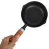 Pans Cast Iron Sauce Pan Effortless To Clean Small Pot Saucepan Kitchen Utensil Wood Pour Oil Spout