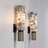 Lampes murales art chinois moderne dolomite marbre clair