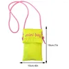 TOTES Femmes Puffy Crossbody Sac Clash of Colors Coin Souchable Documable et STRAP ALIGABLE POUR LA SORTIE DE VOYAGE À UTILISATION DOUX MESSING