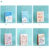 Enveloppe cadeau 5pcs sac Ins Papier avec manche goodie bonbons biscuits emballage kraft shopping