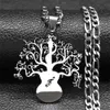 Designer ketting le fu tree van leven roestvrijstalen hanger met hoge kwaliteit neutrale wind titanium stalen ketting accessoires