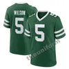 2025 MEN 5 GARRETT WILSON 20 BREECE HALL Jerseys 8 Aaron Rodgers 1 Ahmad Sos Gardner 12 Joe Namath Football Jersey Size S-3xl