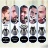 Män grooming kit våt torr elektrisk rakappast skägg hår trimmer elektrisk rakkniv laddningsbar skallig rakmaskin LCD -skärm 240408