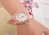 Armbandsur Luxury Gold Women039s Watches mode rostfritt stål armband kvinnor klocka romersk siffra kristall diamant casual dr3528555