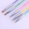 Professional Nail Art Brushes For Manicure Rhinestone Acrylic Paint Nail Brush Set UV Gel Polish Nails Lining Pen Gradient Brush