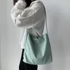 Storage Bags 2024 Nylon Canvas Shoulder Bag For Women Cotton Cloth Female Student Messenger Large Eco Shopping Tote S Handbags