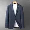 Męskie garnitury Wysokiej jakości Blezer Style Elegancka moda prosta biznes Casual Party Dżentelmen Formal Fited Jacket