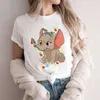 Koszulka damskiej T-shirts Elephant Autism For Women Girls Ubrania Świadomość T-shirty specjalne Tee HARAJUKU Ożywne szczyty Y2K