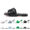 Designer Sexy Flat Slides Lido heels Sandals Women Slippers Intrecciato Nappa Square Sules Shoes Ladies Wedding High Thin Pumps Sandal 2024 Dress Shoes 34-40