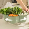 Piatti piatto piatto cesto durevole cestino a 6 compartimenti lavarsi per verdure da frutta lato staccabile