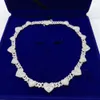 NIEUWE ARVALS FASHIENE ICTE OUT 925 Sterling Silver VVS Moissanite Cuban Link Chain