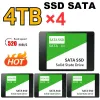 Gabinete 4pcs 4tb SSD SATA Estado sólido Discos rígidos Disco 560 MB/s Disco rígido de alta velocidade SATA3 2,5 polegadas 2 TB unidades sólidas internas para laptop