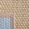Carpets Tapis en fibre naturelle - 8 'x 10' et conception d'algues tissées de bord gris facile à prendre soin des zones à flux élevé appropriées