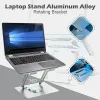 Stand Aluminiumlegierung Laptop Ständer Verstellbarer Laptop -Halterung 360 Grad Rotatable Metallhalter, kompatibel mit allen Pads Tablet -Halterung