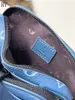 Designer luxe alfa draagbare portemonnee NV schoudertas M82801 blauwe lederen tas 7a beste kwaliteit