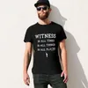 Polos da uomo Testimone di Dio (bianco) T-shirt estate Top oversize camicie grafiche per anime abbigliamento