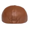 Yo71 yo71 berets hommes et femmes décontractés octogonal capule cuir en anglais béret extérieur sortage peintre chapeau rétro newsboy cap chapeau hiver d240418