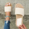 Damskie trend mody niscon zużycie wygodne miękkie płaskie sandały Flipflops 240412