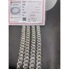 Original 925 Silver Jewelry Hip Hop Iced Out Jewelry Vvs Moissanite Diamond Men Miami Cuban Link Chain 14mm Necklace