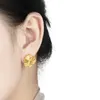 Boucles d'oreilles en peluche Vianrla 18k Bijoux d'oreille en or