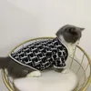 Nieuwe huisdier trui trendy merk kanten vest gouden klassieke zwarte hond kat herfst winter warme en koude resistent kleren