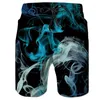 Heren shorts sport casual losse broek tekenstring 3d geprinte patroon buitenweekend straat strandmode p