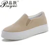 Scarpe casual di buona qualità da donna primaverile piattaforma slip sneaker sneaker femminile sieto donne tenis mocassini mocassini