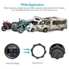 Neue Autos Voltmeter Digitale LED -Anzeige Mini Rundspannung Batteriespannung Tester Gauge Messgerät für Motorradboot Marine Truck ATV UTV