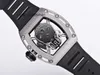 Uomini guardano il misterioso uomo watch designer RM52-01 RM052-01 STERCLONE SUPERCLONE SCHULL Active Tourbillon Skull Owatch da polso Scavald Full-Automatic