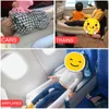 Inflatable crib car rear folding crib flocking PVC childrens mattress car high speed rail aircraft with baby artifact 240407