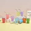 2oz Mini Cup Tumblers Små söta muggar Rostfritt stål Cup Thermal Isolation Little Tumbler For Women Italian Wine Cup 0417