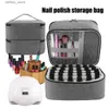 Cosmetic Bags Nail Polish Storage Bag Essential Oil Bag Portable Cosmetic Nail Care Kit Nail Care Tool Storage Box Double Layer 30 Compartment L410