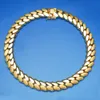 Chaîne cubaine d'or personnalisée 18k Gold 22 mm en gros de la chaîne cubaine Gold Collier de chaîne Miami Hip Hop