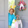 Bunny Ears Butt Wreath Cute Easter Door Decoration Diy Thief med tecknad form 240407