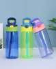 2021 Nuove bottiglie d'acqua per bambini in plastica con bocche di paglia fatturata da anatra da 500 ml bottiglie per studenti a prova di perdite PP PP Portable Child Sport Kettle T92859876