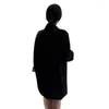 Women's Jackets Black Women Coat Formal Lady Office Work Suit Pockets Slim Femme