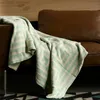 Nordiskt kast filt geometriskt jacquard stickad säng soffa dekorativ utomhus camping rutig sängöverdrag tapestry 240409