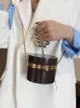 Bag Luxury Acrylic Box Women Shoulder Bags Designer Chains Handbags Solid Color PVC Bucket Lady Small Purses And Crossbody