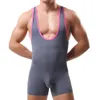 Mens Bodybuilding Underwear Shapers Sexiga stretchtäta män Leotard Wrestling Singlet Jumpsuit Bodysuit Tank 240402