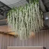 12 pezzi Fiori di gling artificiale Fiori appesi Garland Wedding Home Garden Decoration Vine Rattan Fino Flower String Suffermazione 240417