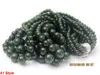 Partihandel 100% Natural Jade Dark Green Beads Tower Chain Halsband 1PC