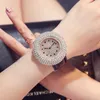 Avanadores de pulso Luxury Diamond Women Women observa shinestone bling dial