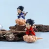 Action Toy Figures New Son Goku Figure Aquarium Suspend Floating Fish Tank Landscape Decoration Floating Ball Creative Ornament Toys