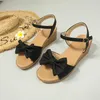 Dress Shoes Dames Bow Decorated enkelband Sandalen elegante buitenwig open teen buckle sexy