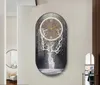 Horloges murales en porcelaine cristal Luxury grand salon moderne ménage de maison peinture décorative décor silencieuse-40 * 80cm
