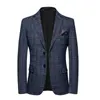 Ternos masculinos de alta qualidade 2024 Moda All-in-One Banquet Versão coreana Slim Blea Trend Business Casual Four Seasons Blazers